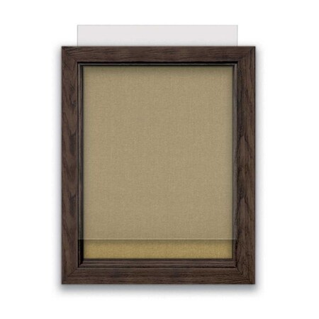 United Visual Products Indoor Enclosed Combo Board, 72"x36", Gold Frame/White Porcelain & Buff UVCB7236G-WHTPORC-BUFF